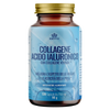 Collagene e Acido Ialuronico della linea Ribovita® prodotta da Salusfy. Integratore anti-aging con collagene VERISOL®. 120 capsule per confezione.