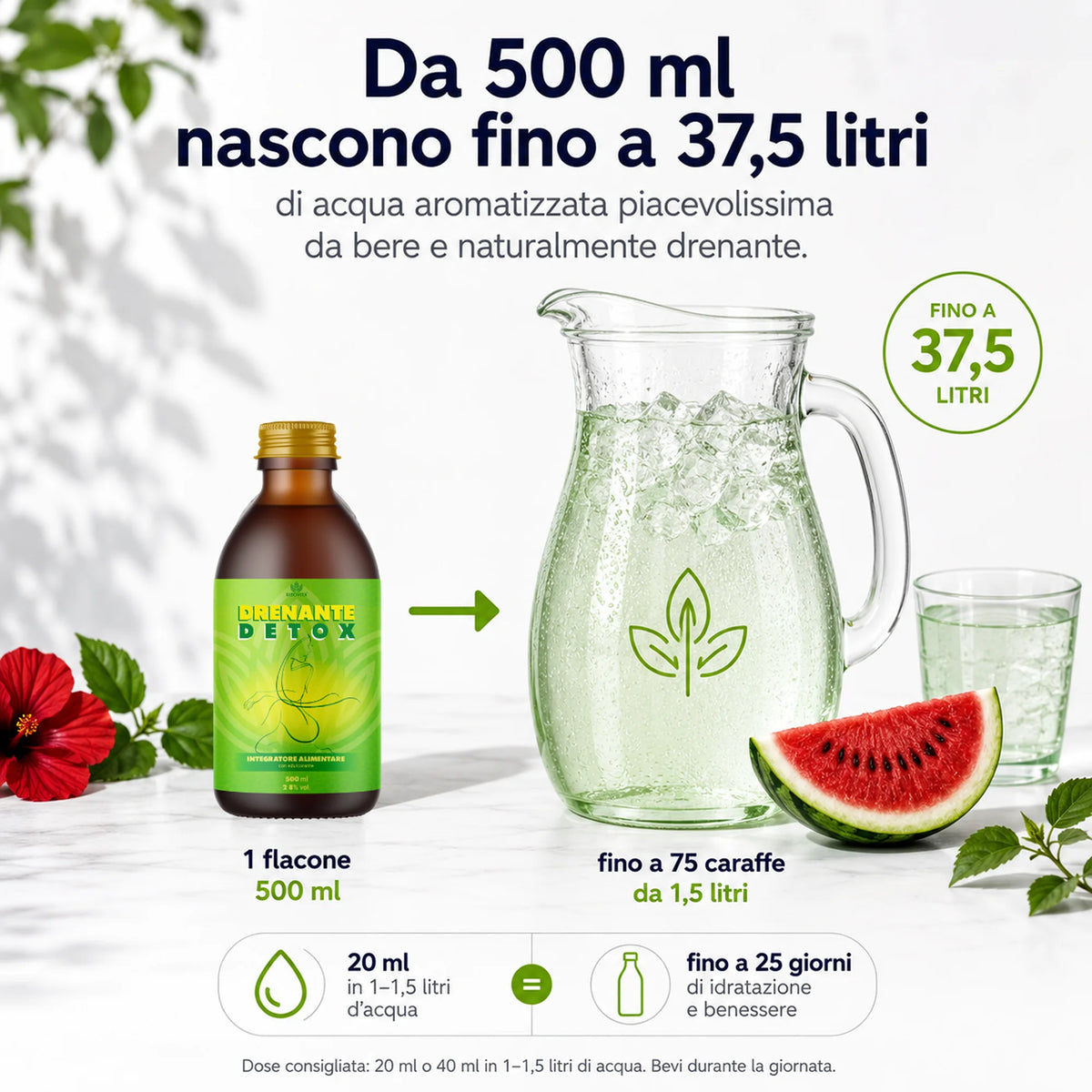 Drenante Detox Ribovita® all'Anguria