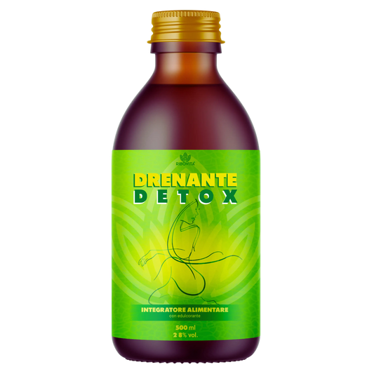 Ribovita® Drenante Detox gusto Anguria - Integratore naturale Made in Italy con Pilosella ed Equiseto per sgonfiare le gambe.