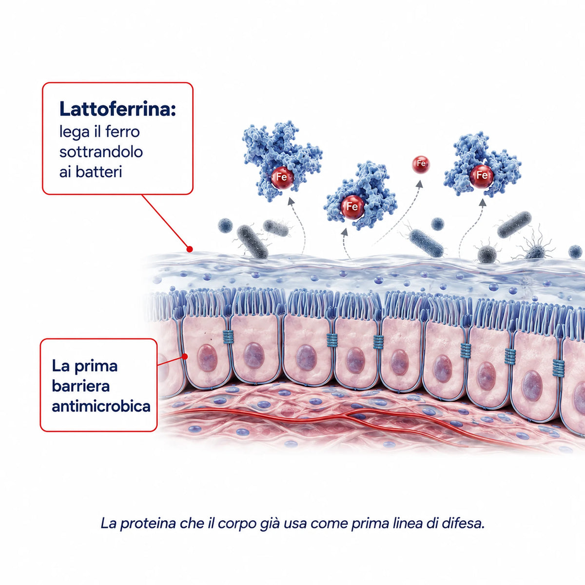 Lattoferrina, Quercetina e Vitamina C Ribovita®