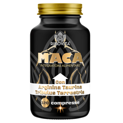 Maca Nera Peruviana Ribovita® esclusiva Salusfy - Integratore tonico con Arginina e Tribulus in 120 compresse.