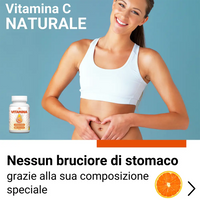 Vitamina C naturale Ribovita® con composizione studiata per essere ben tollerata dallo stomaco e supportare il benessere quotidiano.