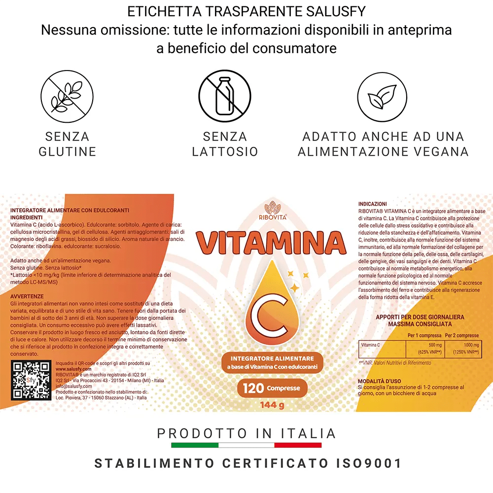 Vitamina C Pura 500-1000 mg - RIBOVITA®